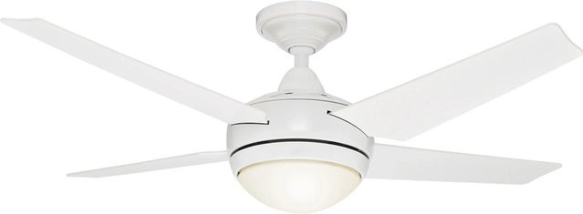HUNTER FANS Deckenventilator Sonic in Weiß mit Beleuchtung und Fernbedienung, Durchmesser: 132 cm - Bild 1