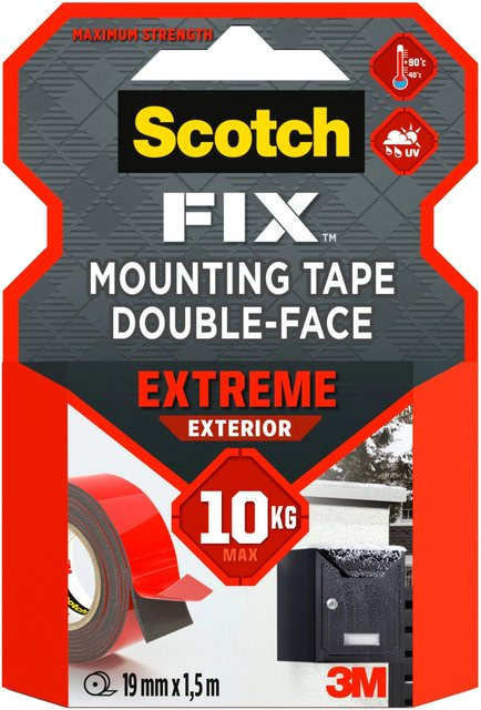 Scotch-Fix Außenmontageband Extreme Doppelseitig Schwarz Breite: 1,9 cm, Länge: 150 cm - Bild 1