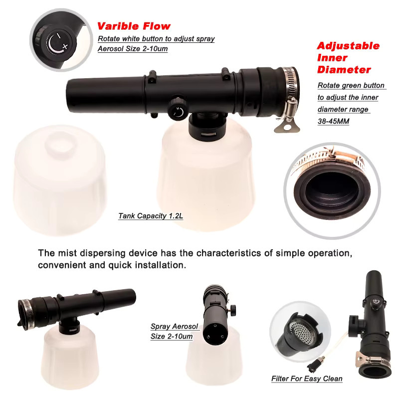Elektrisches Universal-Sprühgerät mit 1200 ml Kapazität, kabelloser elektrischer Zerstäuber und ULV-Nebelmaschine für Garten und Anwendung - Bild 5