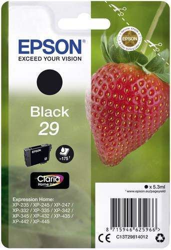 Original Epson Tintenpatrone 29 Schwarz C13T29814012 - Bild 1