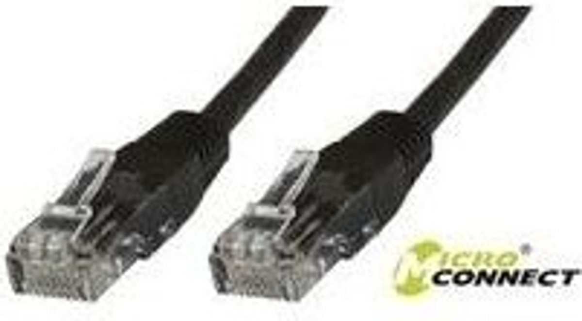 Microconnect Cat5e U/UTP Ethernet LAN Netzwerkkabel Schwarz, Länge: 2 m - Bild 2