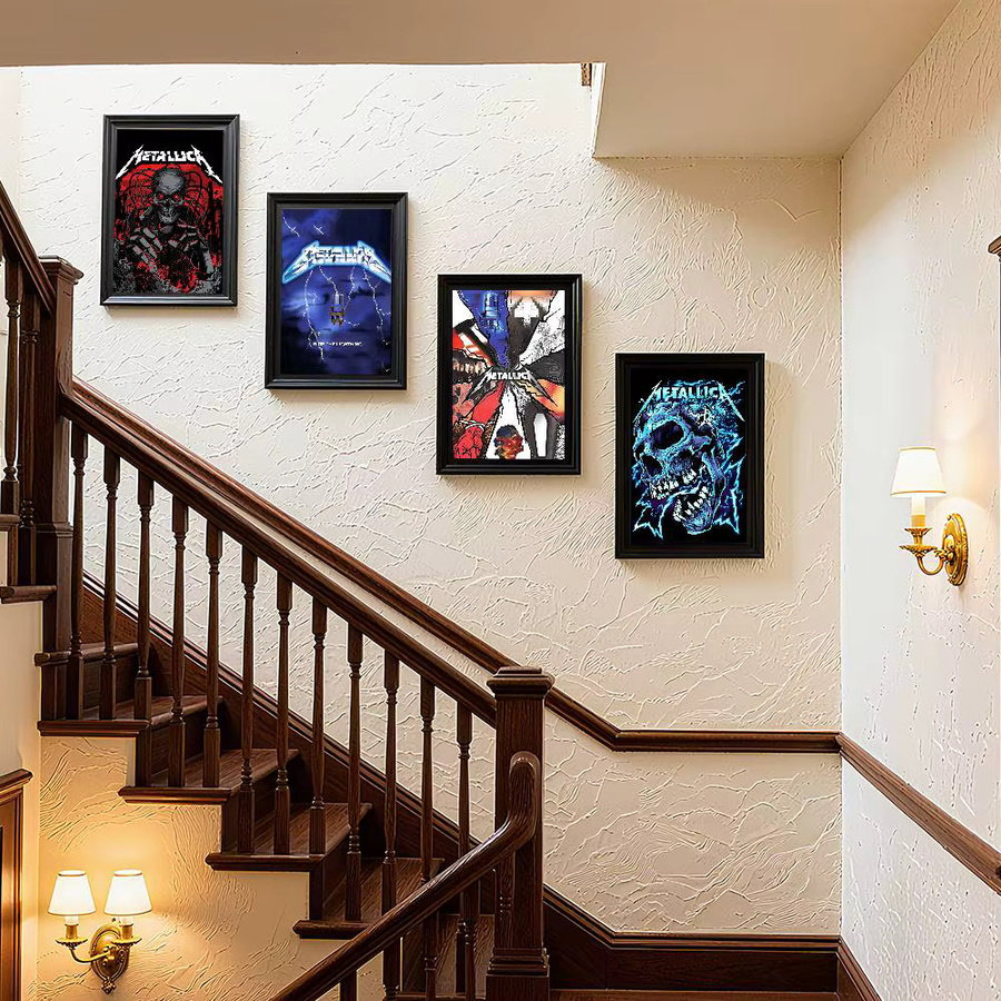 Metallica Poster Kunstdruck im Anime-Stil als Wanddekoration in Multicolour - Bild 4
