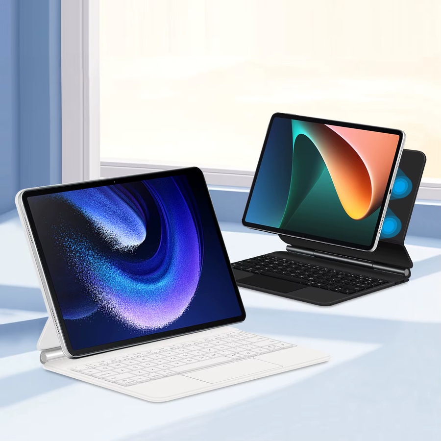 Magische Magnetische Tastatur-Hülle für Xiaomi Pad 6 7 8 Pro 11,2 Zoll Smart Folio Buch Abdeckung in Schwarz oder Weiß - Bild 2