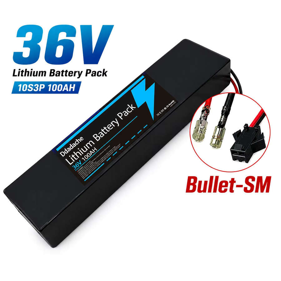 Hochleistungsfähiger 100000mAh 36V 10S3P 18650 Lithium-Akku mit 500W und integriertem BMS für KUGOO S1 S2 S3 Scooter, Schwarz - Bild 5