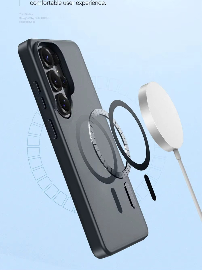 DUX DUCIS Magnetische Anti-Drop Schutzhülle für Samsung Galaxy S26 Ultra und S26 Plus mit matter Rückseite in Mehrfarbig/Grau - Bild 6