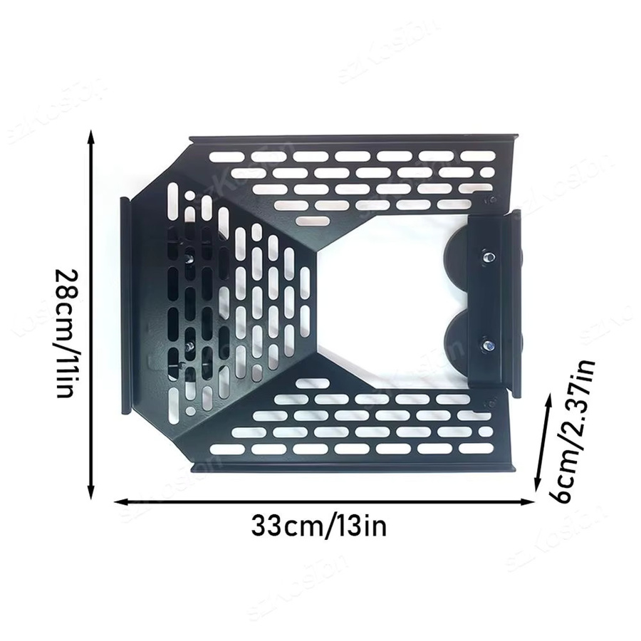 Starlink Mini Magnetic Mount Dish Mount Kit Dachmontage-Wärmeableitungshalter aus Edelstahl in Schwarz und Silber - Bild 2