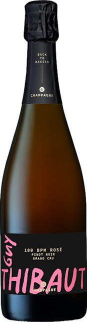 Champagne Guy Thibaut Rosé Champagne, Extra Brut, Pinot Noir & Chardonnay, Frankreich, 0,75 l - Bild 1