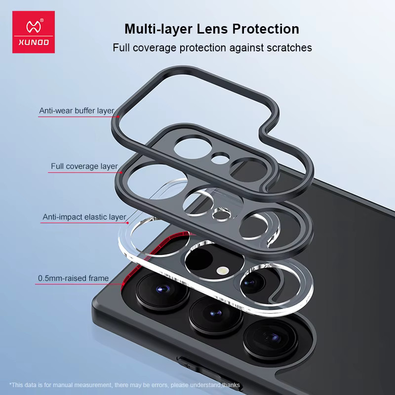 Xundd Schutzhülle für Samsung Galaxy S24 Ultra und S24 Plus, transparente stoßfeste und schlanke Telefonabdeckung - Bild 2