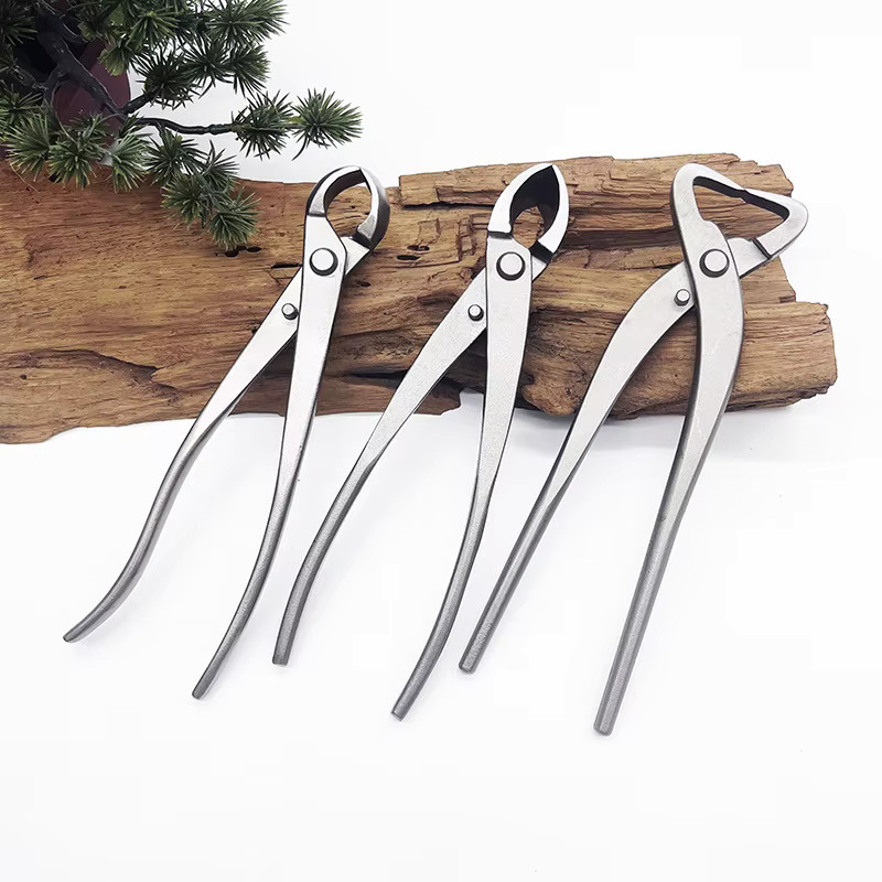 Bonsai Gestaltung Werkzeug aus Carbonstahl in Silber, Zweigschere und Cutter zur Baumpflege, Länge: 21 cm - Bild 1