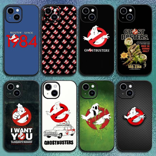 G-Ghostbusters Anime Handyhülle für Apple iPhone 11 12 13 14 15 16 Pro Max Plus in Schwarz als Softshell-Schutz - Bild 1