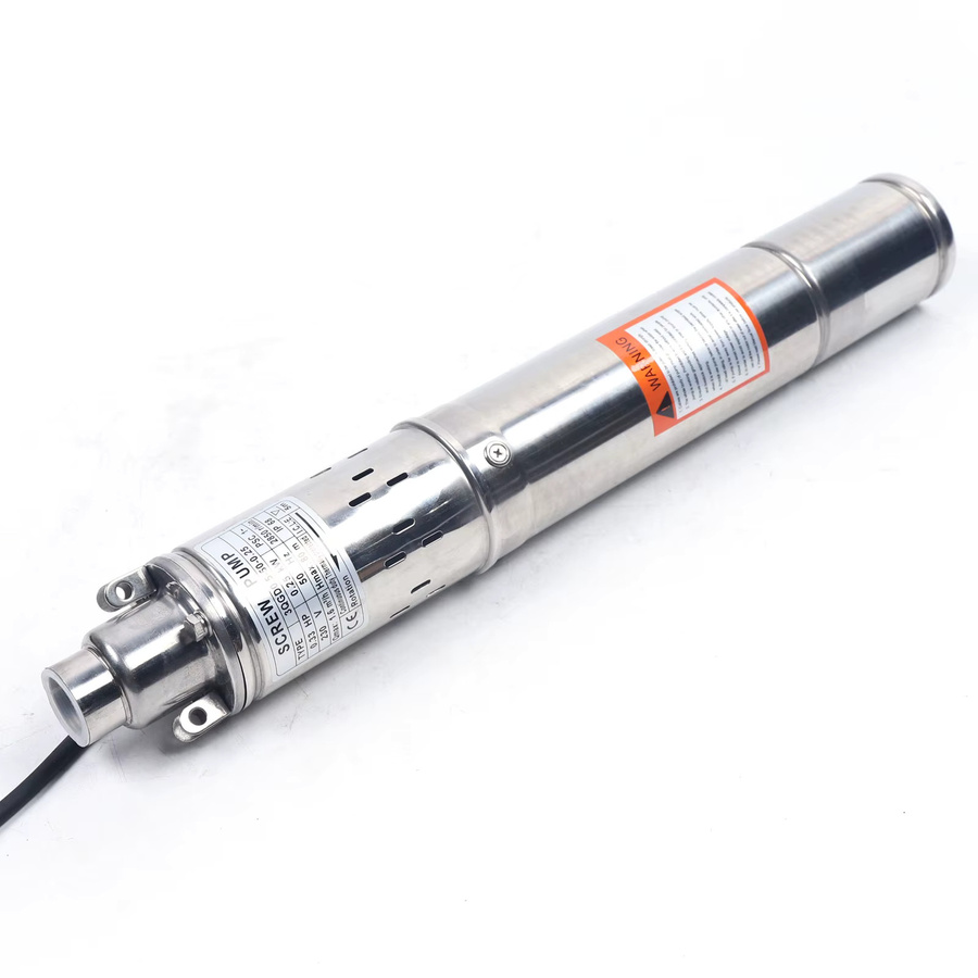 Bymaocar Tiefbrunnenpumpe aus Edelstahl 304 in Silber, 250 W, 1600 l/h Tauchwasserpumpe - Bild 7