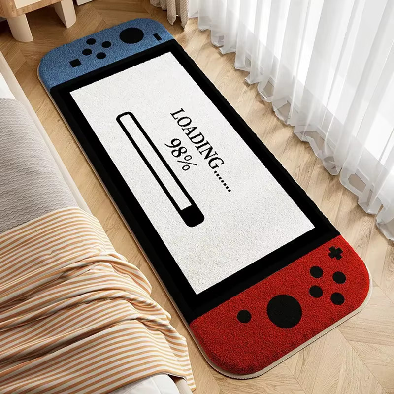 VIKAMA Teppich in Form einer Spielekonsole, rutschfest und isolierend, modern und abstrakt für Flur, Schlafzimmer oder Eingangsbereich - Bild 1