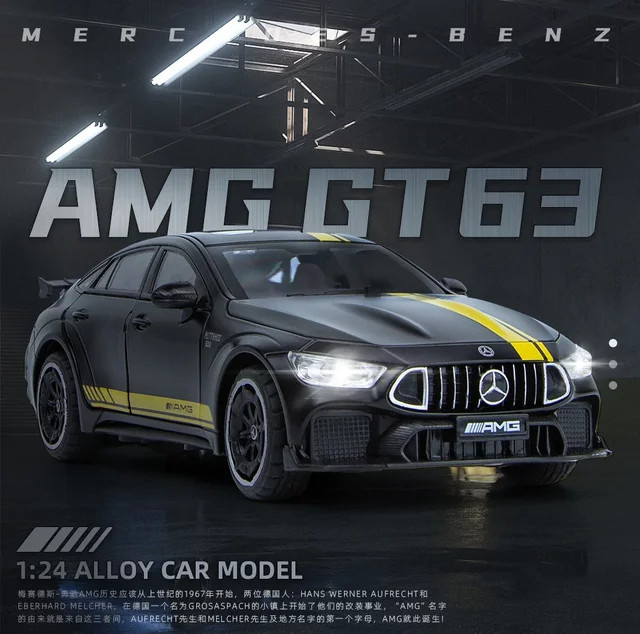 Maisto Mercedes Benz Amg GT63 Sportwagen, Modell Auto, 1:24, Metall, mit Licht und Sound - Bild 1