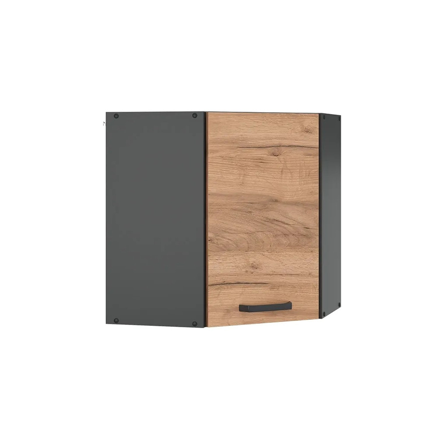Vicco R-Line Eckhängeschrank Küchenschrank in Eiche und Anthrazit, Breite: 57 cm - Bild 3