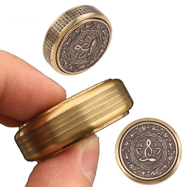 Meade Zen Buddha Fidget Spinner, Metall, EDC Fidget Spielzeug - Bild 1