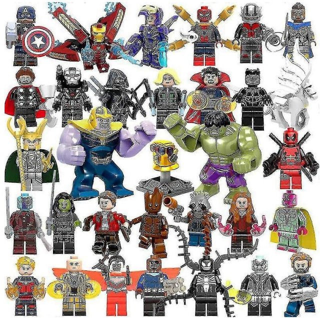 Flambero-Health Marvel Avengers DC Superheld Comic Mini Figuren 32-teiliges Set - Bild 1