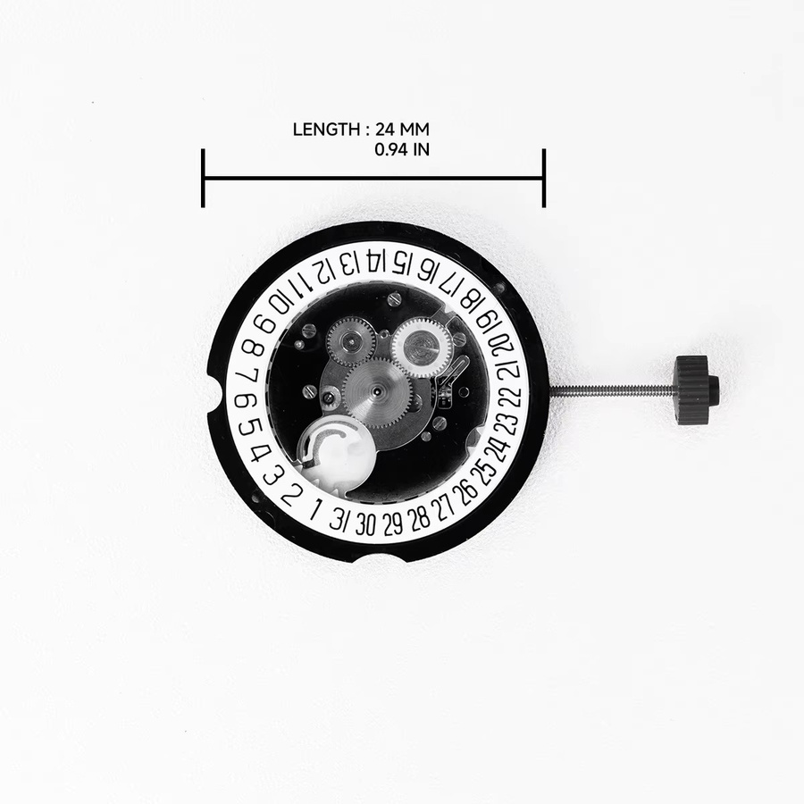 Ronda Uhrwerk, 3-Zeiger, Quarzwerk, mit Datum, Silber - Bild 2
