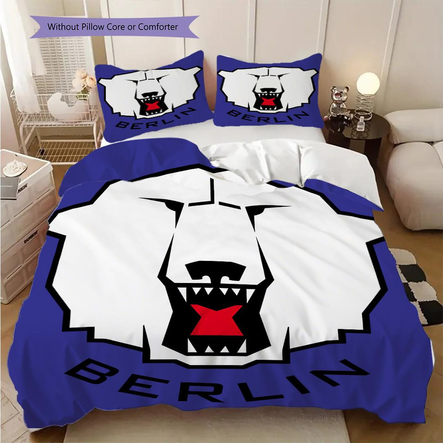 Manus Home Bettwäsche Set Eisbären Berlin Muster mit 1 Bettbezug und 2 Kissenbezügen, B/H: 200 x 220 cm - Bild 2