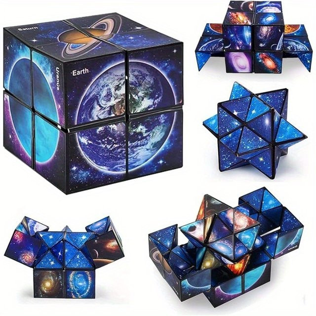 Star Trading 2-in-1 Star Sky Cube Zauberwürfel, Infinity Cube, Puzzle - Bild 1