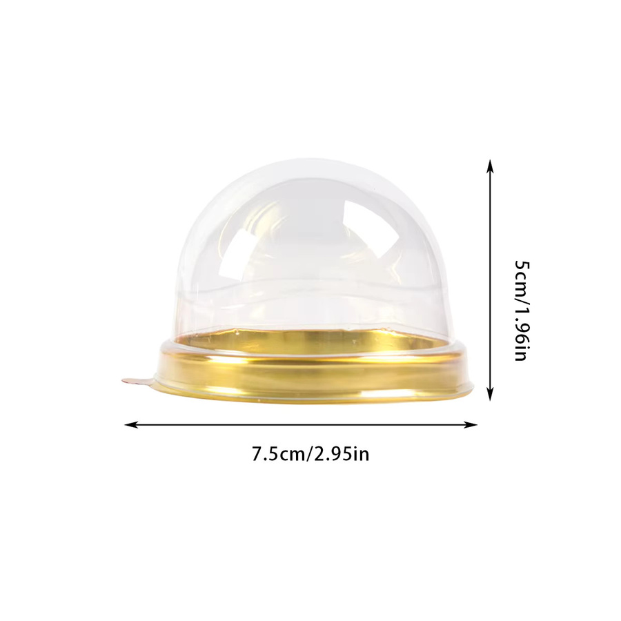 50 Stück WEIGAO Mini Cupcake Boxen Transparent aus Kunststoff für Gebäck Muffin und Kuchen bei Hochzeiten oder Partys - Bild 5