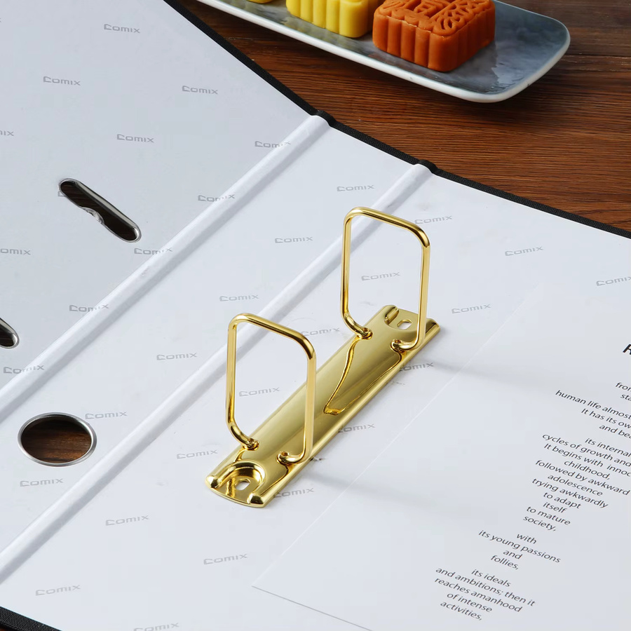 Metall Ringbuch Clips für A4 und A7 zum Binden von Loseblättern in Silber und Gold - Bild 2