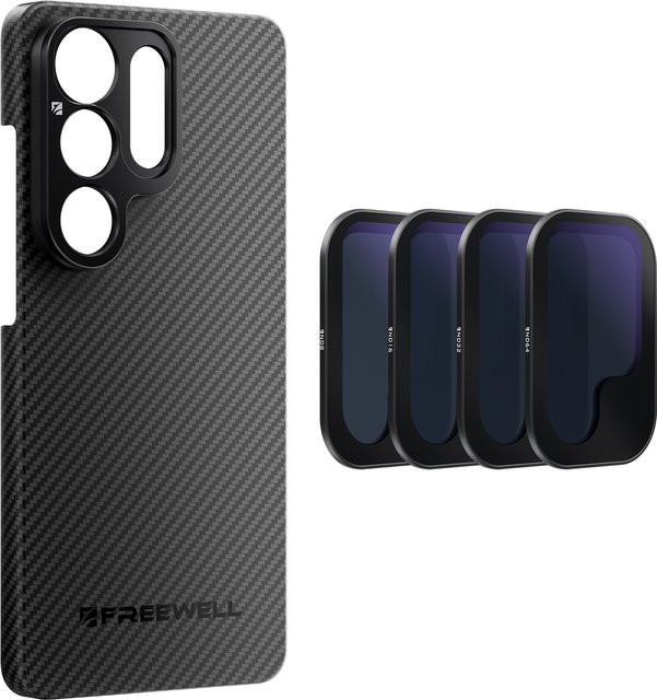 Freewell Filmmaker Kit 17mm Halterung mit Handyhülle und 4er-Pack ND-Filtern für Samsung Galaxy S23/S24/S25/S26 Ultra in Schwarz - Bild 1