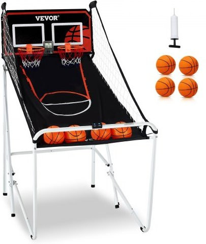 VEVOR Basketball Arcade Game, 2 Player, Black & White - Bild 1