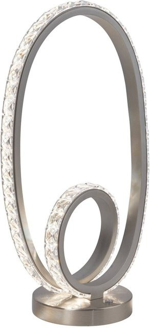 Pocoline Tischleuchte Xander LED aus Aluminium in Silber B: 12 cm, H: 37 cm, T: 20 cm - Bild 1