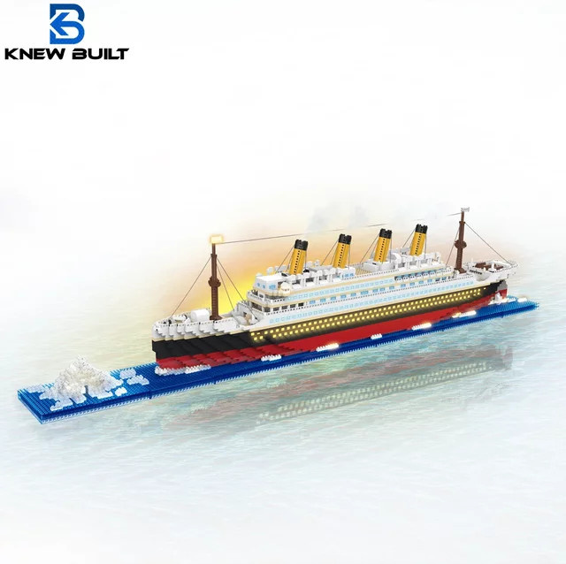 KNEW BUILT Titanic-Modell-Kreuzfahrtschiff-Baustein, Micro-Mini-Ziegelspielzeug - Bild 1