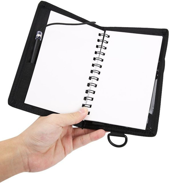 Wasserdichtes Unterwasser Notizbuch mit Bleistift in Schwarz - Bild 1