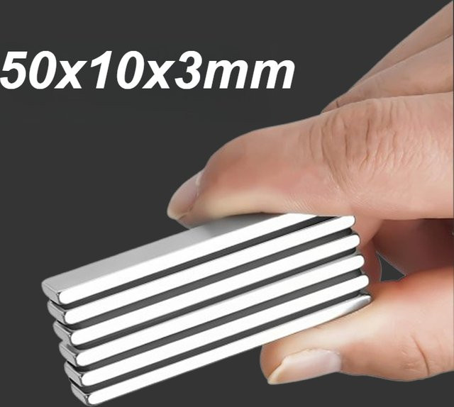U-POLEMAG Multi-Spezifikations-Magnet für Fenster, DIY-Projekte und Fotoaufbewahrung, B/H/D: 50 x 10 x 3 mm - Bild 1