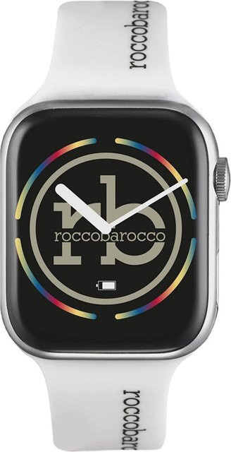 Rocco Barocco Smartwatch, Silber, Metall, Silikon, Unisex - Bild 1