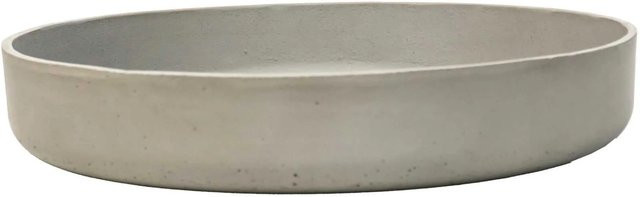 Vivanno Pflanzschale Oryven in Betongrau aus Fiberglas, B/T/H: 30 x 30 x 5 cm - Bild 1