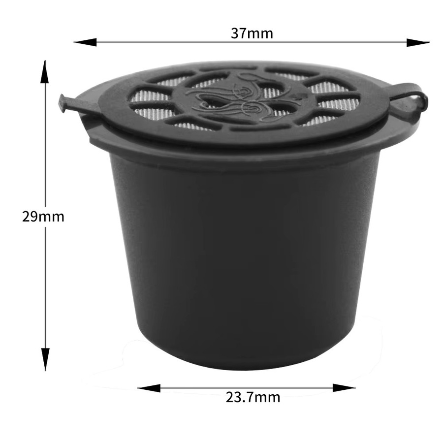 Wiederverwendbare Kaffee Filter Kapsel in Rot für Nespresso Maschinen aus Kunststoff - Bild 4