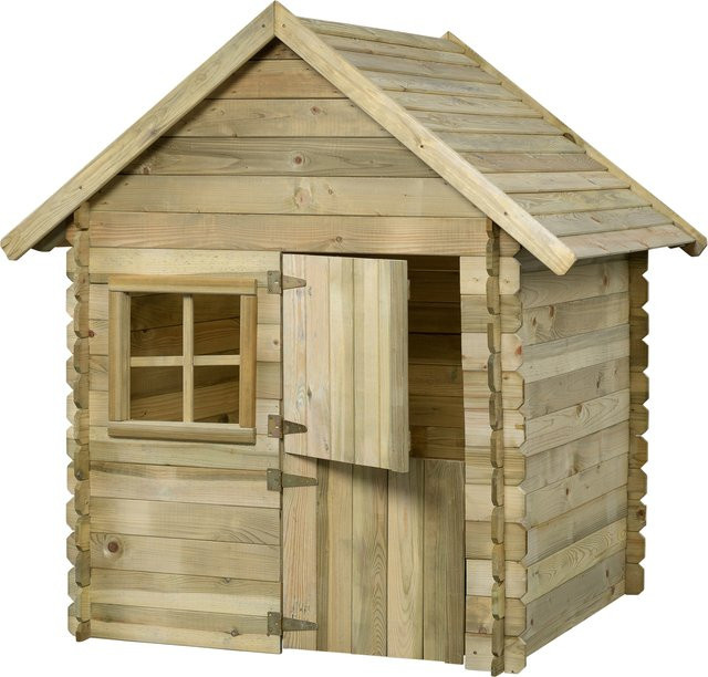 Intergard Spielhaus Lodewijk aus Holz in Braun mit Boden B: 120 cm, T: 120 cm, H: 160 cm - Bild 1