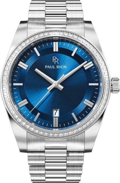 Paul Rich Herrenuhr Legacy, Quarz, Edelstahl, 40 mm, Blau, 5 ATM - Bild 1