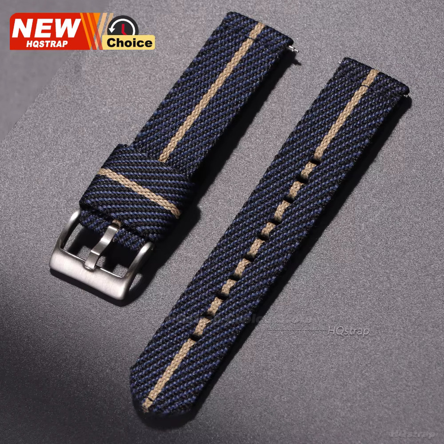 HQstrap Uhrenarmband Canvas-Nylon, Textil/NATO, Unisex, 20mm 22mm - Bild 2