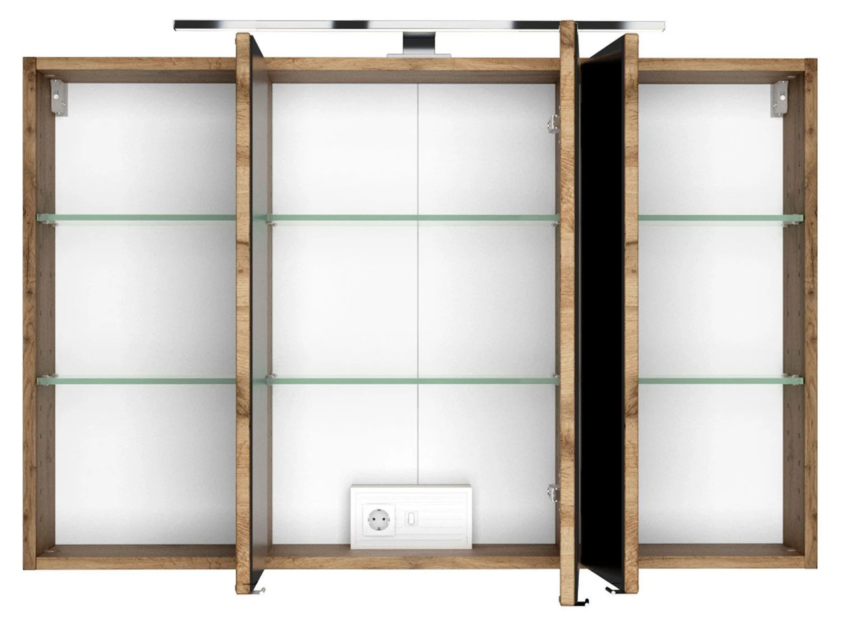 HELD Spiegelschrank Birma Badezimmer in Wotaneiche, Breite: 100 cm - Bild 2