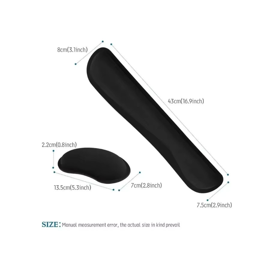 Ergonomisches Mauspad mit Handgelenkstütze von XIKCU in Schwarz - Bild 2