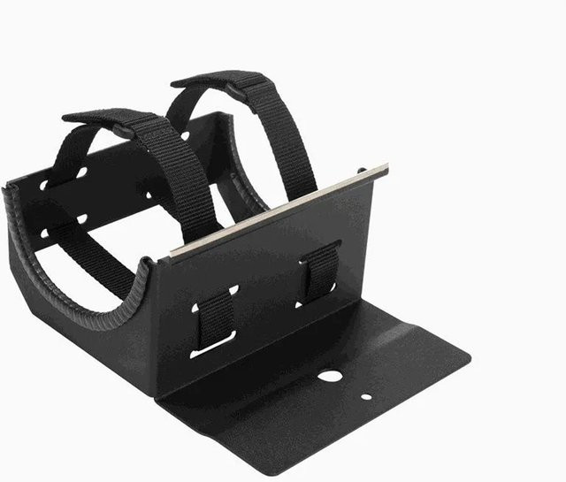 Dräger Flaschenhalterung Tisch X-dock Schwarz aus Edelstahl - Bild 1