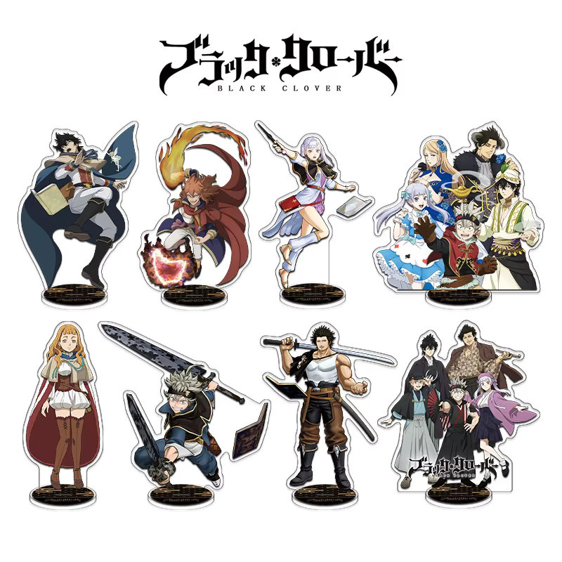 Black Clover Mehrschichtige Acryl-Figurenhalterung als Anime Desktop-Ornament in Multicolour - Bild 2