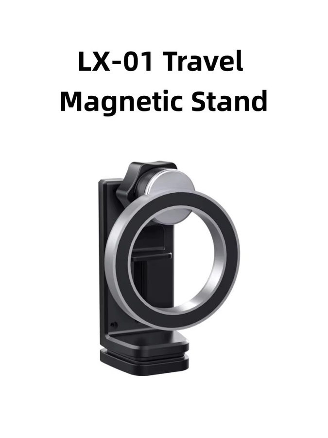 Magnetischer Handyhalter für Flugzeug und Reise, Tragbarer Telefonständer mit Clip für MagSafe, iPhone und Xiaomi, Schwarz - Bild 5