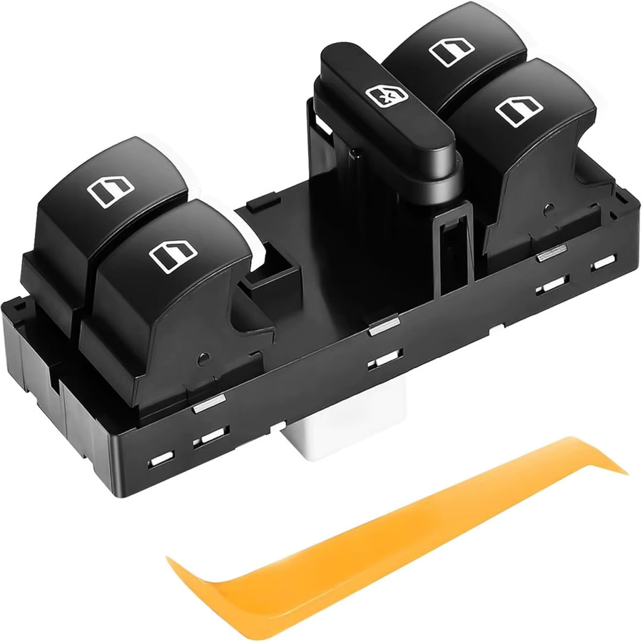 Hauptschalter für elektrischen Fensterheber vorne links für Volkswagen VW Jetta Passat CC Golf Tiguan Touran in Schwarz und Silber 5ND959857 5K4959857 - Bild 7