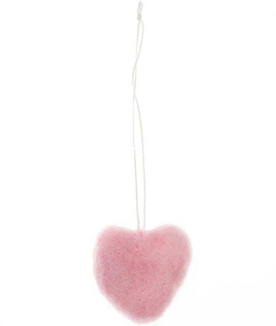 idee. Creativmarkt Hänger Herz aus Filz in Rosa, B/H: 3,5 x 3,5 cm - Bild 1