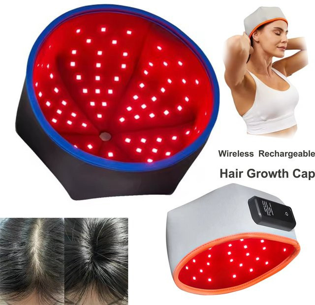 vilnason Haarwachstumskappe, Rotlichttherapie, Unisex, grau - Bild 1