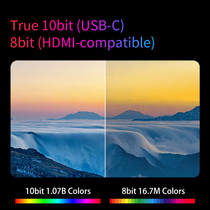 VCHANCE Tragbarer 13,3 Zoll 4K UHD OLED Monitor mit Touchscreen und Metallrahmen in Schwarz für Laptop, Xbox, Nintendo Switch und PlayStation - Bild 2