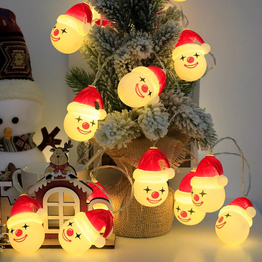 Peach Forest LED Lichterkette mit Bär, Joker und Schneemann in Multicolour, batteriebetrieben für deine Weihnachtsdekoration im Innenbereich - Bild 3