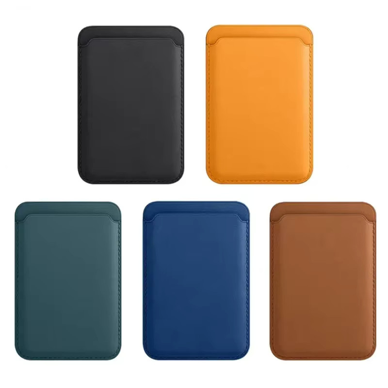 Magnetische Leder-Brieftasche und Kartenhalter als MagSafe Hülle für dein Apple iPhone 11 12 13 14 Pro Max Plus Mini - Bild 3