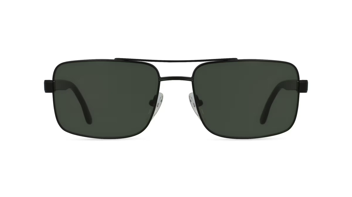 Fielmann MC 552 SUN FLEX CL Sonnenbrille, Vollrand, Quadratisch, Edelstahl, Schwarz, Herren - Bild 1