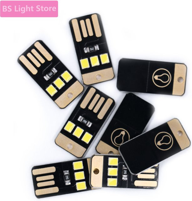 20er-Pack LED USB Buchlicht in Schwarz als Mini-Nachtbeleuchtung für das Lesen mit 0,2 W und 2835 SMD Technologie - Bild 1